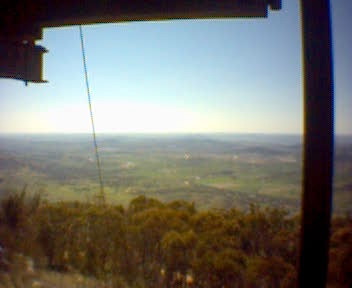 View north from fire observation tower on
Mount Tennant