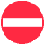 European 'No Entry' sign